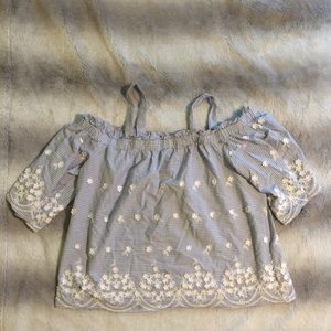 Blue Floral of the Shoulder